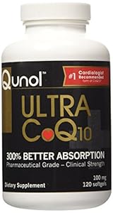 Qunol Ultra CoQ10 - 100% Soluble Coq10 100mg - 3X Better Absorption Coenzyme Q10 - 120 Softgels (4 Month Supply)
