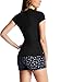 GUESS Factory Women's Marie V-Neck Front Pocket Logo Tee Jet Black