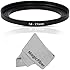 Goja 58-77MM Step-Up Adapter Ring (58MM Lens to 77MM Accessory) + Premium MagicFiber Microfiber Cleaning Cloth