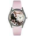 Whimsical Watches Women's Dog Groomer Pink Leather Watch #S0630005