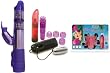 Tantrica Purple Jelly Crystals Deluxe Jackie Rabbit Vibrator and Venus Vibrator Sex Toy Kit
