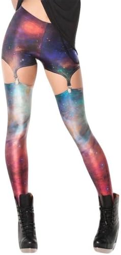 PSEZY Women Leggings Rainbow Suspenders