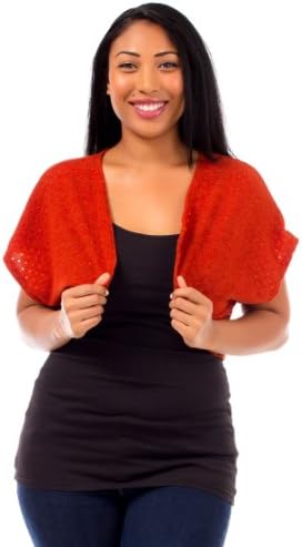 Haute 18 Plus Size Knit Metallic Bolero