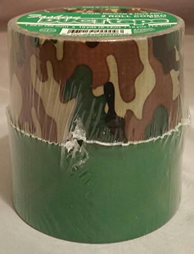 Fashion Duct Tape - 2 Roll Combo Pack - Green Camo & Green