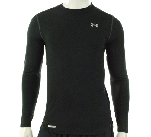 Mens UA EVO ColdGear® Fitted Longsleeve Crew Tops by Under Armour