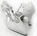 White Teardrop Jeweled Wedding Pumps Bridal