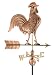 27" Luxury Polished Copper Fearless Rooster Weathervane