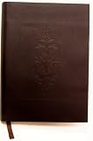 Debossed Dark Brown Bonded Leather Journal