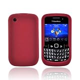 For Blackberry Curve 8520 8530 Silicone Case PLUM RED
