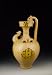one Xing Ware White-glaze Pottery Cock-head Vase With Yellow Splash and Black Flower Design, Chinese Antique Porcelain, Pottery, Bronze, Jade, and Paintings in Dynasty Antique