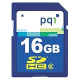 416sdz tIYL. SL160  PQI SDHC High Capacity SD Card, 16GB, Class 6
