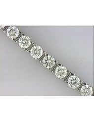 14K White Gold Diamond Bracelet