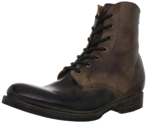 Bed Stu Men's Post Lace-Up Boot,Black Teak Rust BFS,10.5 M US