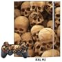 Playstation 3 Skin - System Console Skin and two PS3 Controller Skins - Skull Pile