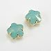 Beautiful Pacific Opal Flower Earrings (E27).