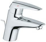 GROHE 33 413 001 Eurodisc II Single Post Cast Brass Centerset Mount Lavatory Faucet, StarlightChrome