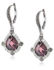 Judith Jack "Charisma" Sterling Silver, Marcasite Drop Earrings