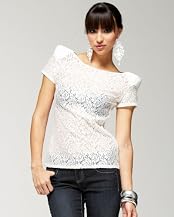 Bold Shoulder Lacy Top
