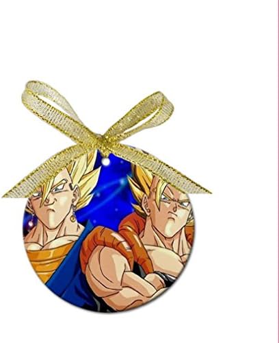 Dragon Ball Z Anime Funny Custom DIY Crafts Christmas Holiday Festival Porcelain Round Ornament