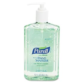 Purell Liquid Instant Hand Sanitizer with Aloe 12oz Pump Bottles 12ct Case by CoffeeForLess.com