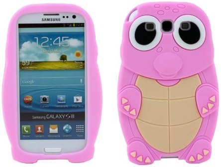 New Hot Turtle Silicon Case tortoise Cover for Samsung Galaxy S3 3 iii I9300 T999 I747 Pink