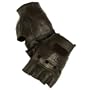 Gants Mitaines 100% Cuir US Army - Coloris Noir - Taille S - Airsoft - Paintball - Outdoor - Moto - Conduite - Biker
