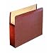 Pendaflex Premium Reinforced File Pocket, 10 Per Box, Manila and Red (85343)