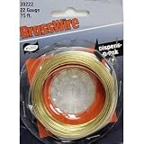 BRASS WIRE 22ga 75' CARDED