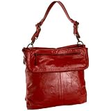 Latico Cris Cris Convertible Messenger Red Leather Handbag