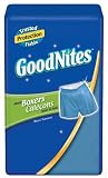 Huggies GoodNites Boxers, Boys, Large/Extra-Large, 11-count (Pack of 4)