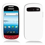 For Metropcs Samsung Admire R720 Accessory - White Silicon Skin Soft Case Proctor Cover