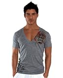 Andrew Christian Dragon Knights Deep V-Neck T-Shirt