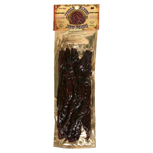 Gary West Meats, Original Steak Strips, Teriyaki, 8-Ounce Unit by Dried Beef