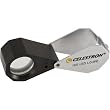 Celestron 44801 10x Mini LED Handheld Illuminated Magnifer Loupe (Silver)