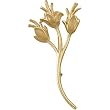 14K Yellow Gold Flower Brooch