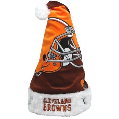 Cleveland Browns 2011 Colorblock Runoff Plush Santa Hat (Quantity of 1)