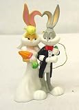  : Christmas Bride Bugs Bunny Porcelain Ornament Bride and Groom