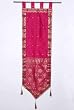 Luxurious Wall Runner with Tab Tops and Tassels - Fuschia