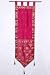 Luxurious Wall Runner with Tab Tops and Tassels - Fuschia
