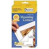 Lineco Self-Adhesive Polypropylene Mounting Corners - 3" Clear (100/Pkg.) Full View