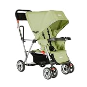 Joovy Caboose Ultralight Stand On Tandem Stroller, Sage