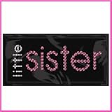 Little Sister Rhinestone Iron On Decal