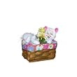 4" Kitty in Basket by Annalee