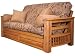 Cottage Futon 80957211172C Durango Oak Chair Size Futon Frame - Medium Oak - Mattress sold seperately