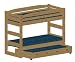 Bunk Bed Plan Stackable Twin Extra-Long (XL over XL) Bunk with Standard Twin-Size Trundle that Sleeps Three