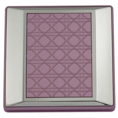 Famego Chrome Steel Mirror Compact with Pink inlay Preisvergleich