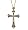 Michal Negrin Kreuz Anh?nger mit Round Element on Top, Pink und Peach Swarovski Crystals - Hypoallergen