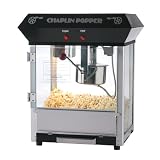 Great Northern Popcorn Black Chaplin 4 Ounce Bar Style Popcorn Machine