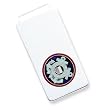 Sterling Silver U.S Coast Guard Money Clip w/blue background