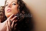 IMAGE OF Wallmonkeys Peel and Stick Wall Decals - Beautiful Woman. Fashion Art Photo. .jewelry and Beauty - 60